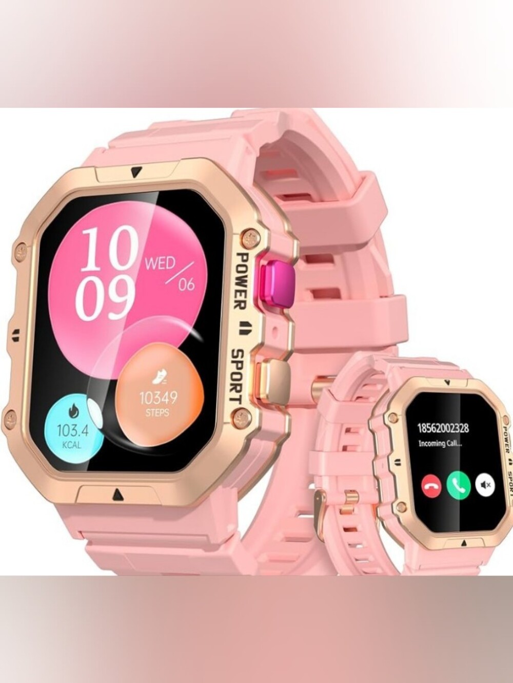 Duede Rugged Smartwatch Pink
